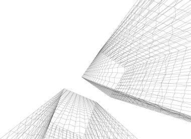 soyut mimari duvar kağıdı konsepti, dijital arkaplan