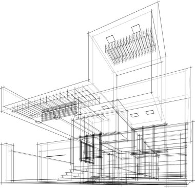 soyut mimari duvar kağıdı, dijital arkaplan