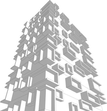 soyut mimari duvar kağıdı, dijital arkaplan