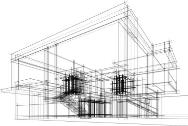 soyut mimari duvar kağıdı, dijital arkaplan