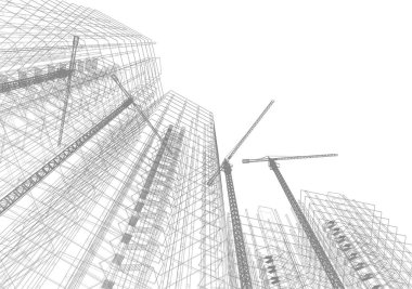 soyut mimari duvar kağıdı, dijital arkaplan