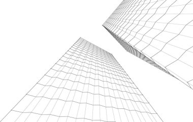 soyut mimari duvar kağıdı konsepti, dijital arkaplan