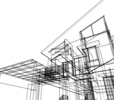 soyut mimari duvar kağıdı, dijital arkaplan