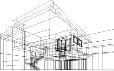 soyut mimari duvar kağıdı, dijital arkaplan