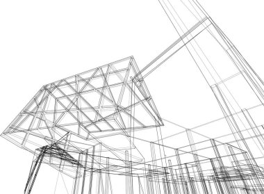 soyut mimari duvar kağıdı, dijital arkaplan