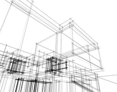 soyut mimari duvar kağıdı, dijital arkaplan