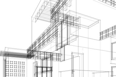 soyut mimari duvar kağıdı konsepti, dijital arkaplan