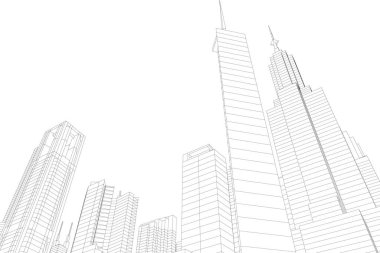 soyut mimari duvar kağıdı konsepti, dijital arkaplan