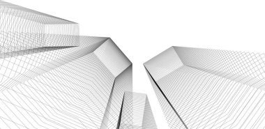 soyut mimari duvar kağıdı tasarımı, dijital konsept arkaplan