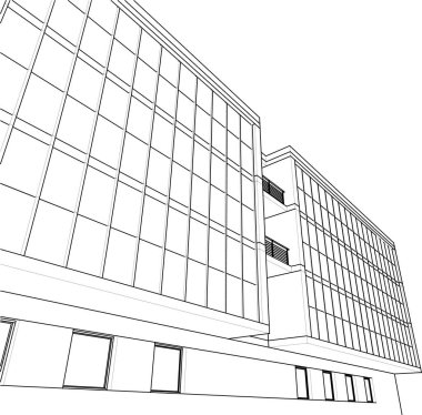 soyut mimari duvar kağıdı konsepti, dijital arkaplan