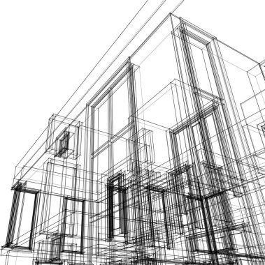 soyut mimari duvar kağıdı, dijital arkaplan