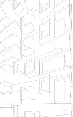 soyut mimari duvar kağıdı, dijital arkaplan