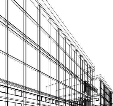 soyut mimari duvar kağıdı, dijital arkaplan