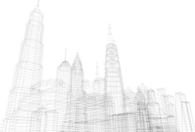 soyut mimari duvar kağıdı, dijital arkaplan