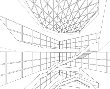 soyut mimari duvar kağıdı, dijital arkaplan