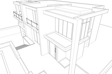 soyut mimari duvar kağıdı konsepti, dijital arkaplan