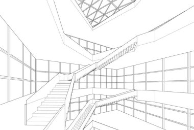 soyut mimari duvar kağıdı, dijital arkaplan