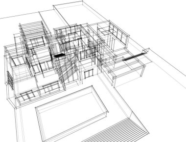 soyut mimari duvar kağıdı, dijital arkaplan