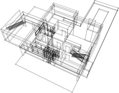 soyut mimari duvar kağıdı, dijital arkaplan
