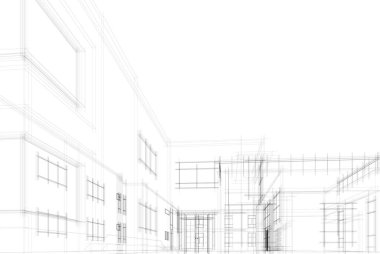 soyut mimari duvar kağıdı, dijital arkaplan