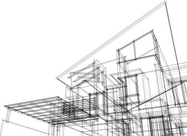 soyut mimari duvar kağıdı, dijital arkaplan