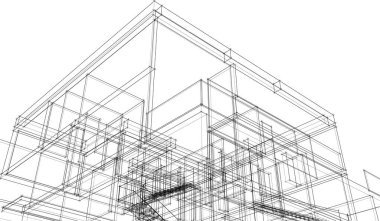 soyut mimari duvar kağıdı konsepti, dijital arkaplan