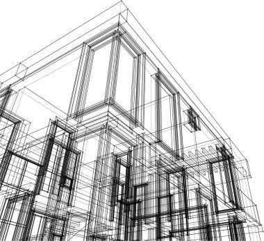 soyut mimari duvar kağıdı, dijital arkaplan