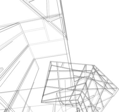 soyut mimari duvar kağıdı, dijital arkaplan