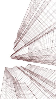 soyut mimari duvar kağıdı tasarımı, dijital konsept arkaplan