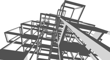 soyut mimari duvar kağıdı, dijital arkaplan