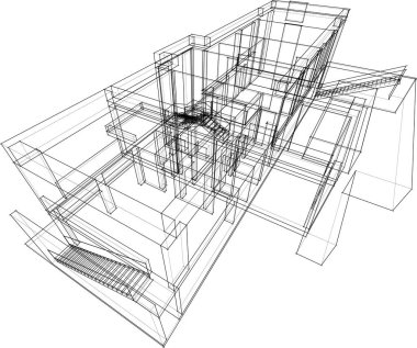 soyut mimari duvar kağıdı, dijital arkaplan
