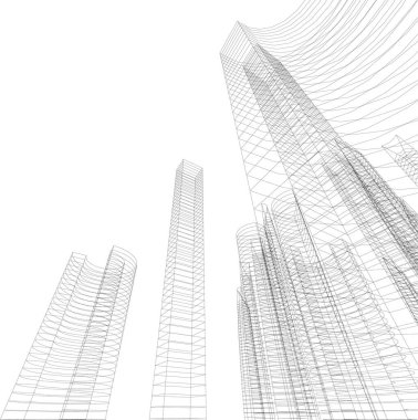 soyut mimari duvar kağıdı, dijital arkaplan