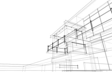 soyut mimari duvar kağıdı, dijital arkaplan