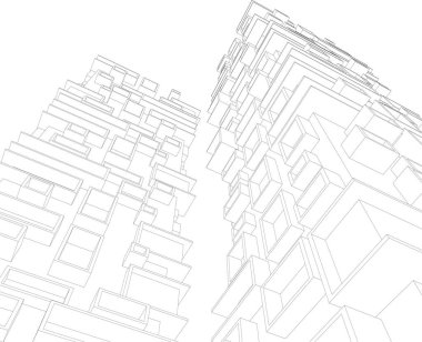 soyut mimari duvar kağıdı, dijital arkaplan