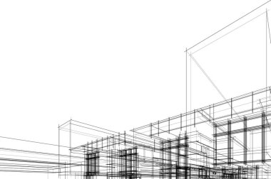 soyut mimari duvar kağıdı, dijital arkaplan