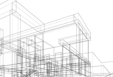 soyut mimari duvar kağıdı, dijital arkaplan