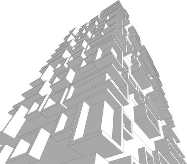 soyut mimari duvar kağıdı, dijital arkaplan