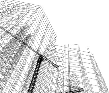 soyut mimari duvar kağıdı, dijital arkaplan