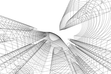 soyut mimari duvar kağıdı, dijital arkaplan