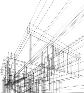 soyut mimari duvar kağıdı, dijital arkaplan