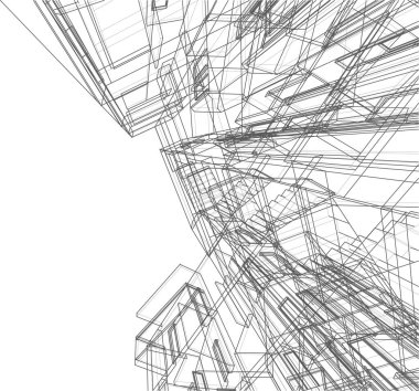 soyut mimari duvar kağıdı, dijital arkaplan