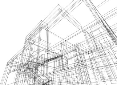 soyut mimari duvar kağıdı, dijital arkaplan