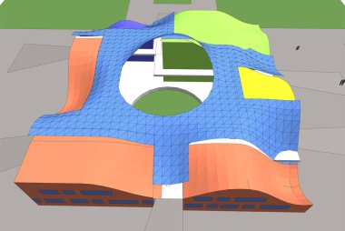 soyut mimari duvar kağıdı, dijital arkaplan