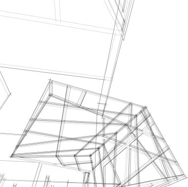 soyut mimari duvar kağıdı, dijital arkaplan