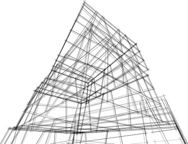 soyut mimari duvar kağıdı, dijital arkaplan