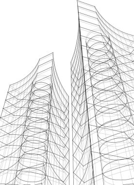 soyut mimari duvar kağıdı, dijital arkaplan