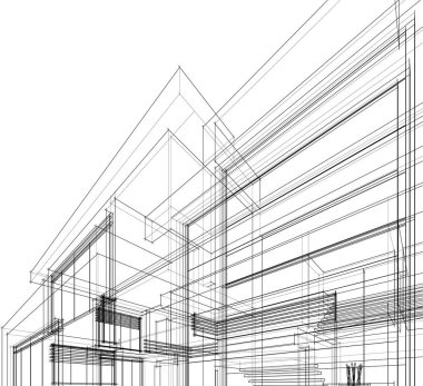 soyut mimari duvar kağıdı, dijital arkaplan