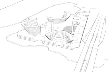 soyut mimari duvar kağıdı, dijital arkaplan