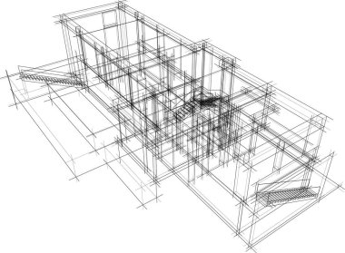 soyut mimari duvar kağıdı, dijital arkaplan