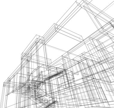 soyut mimari duvar kağıdı, dijital arkaplan